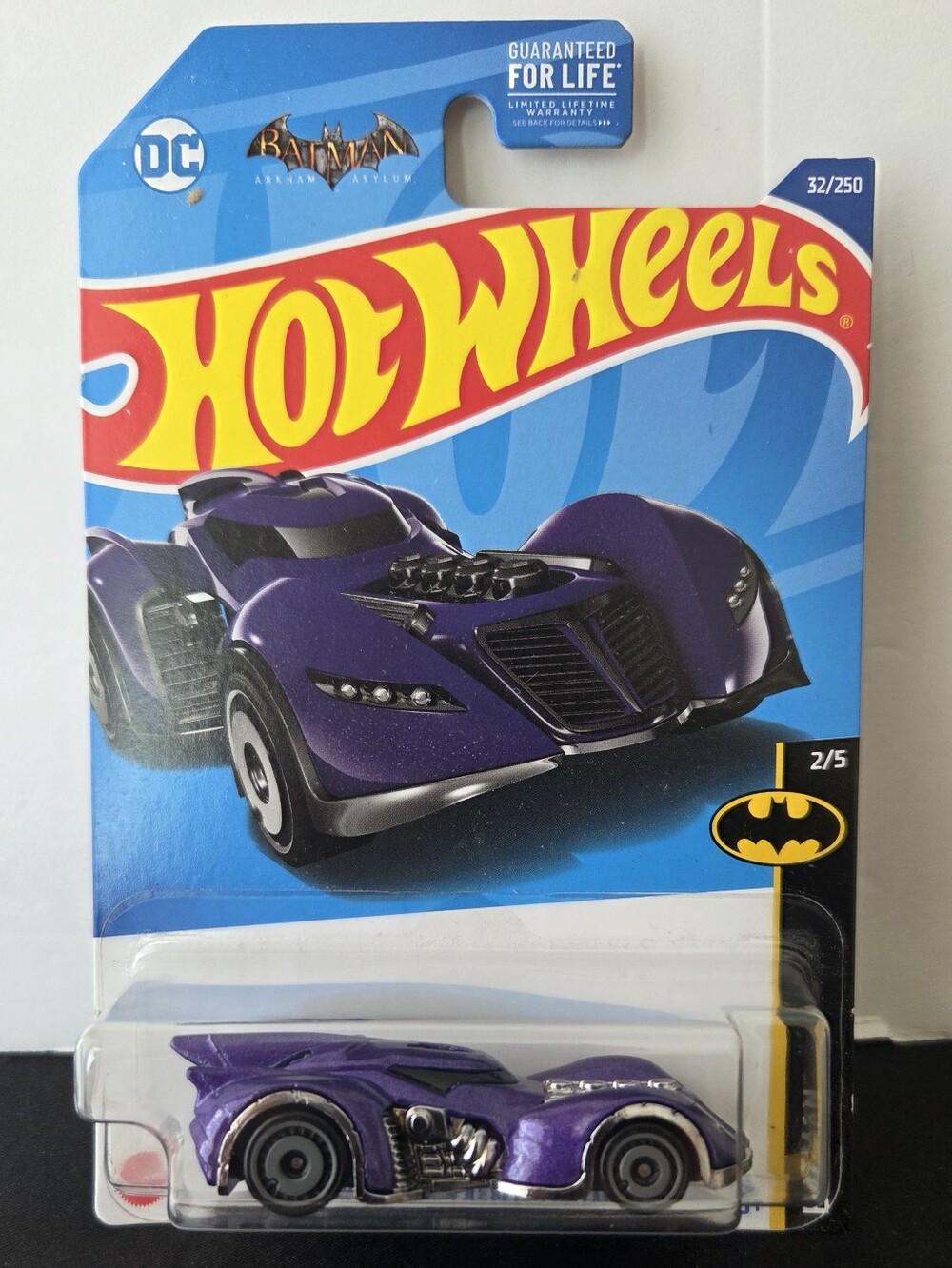 2022 Hot Wheels Batman Arkham Asylum Batmobile 2/5 Batman Series Diecast Car